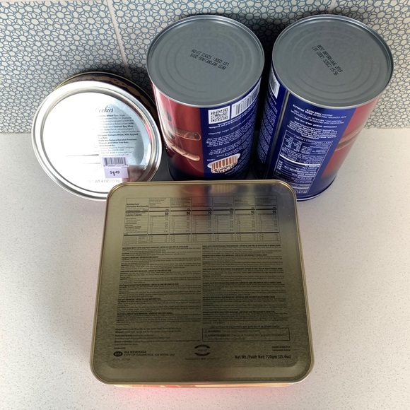 [Free If You Bundle $15+] Lot Of (4) *Empty* Cookie Tins With Lids For Repurpose - Picture 2 of 4